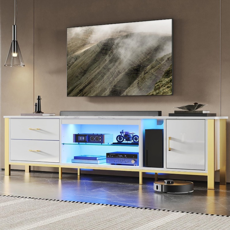 Gaming Console Entertainment Center - حامل تلفزيون بيستير لأجهزة التلفزيون مقاس