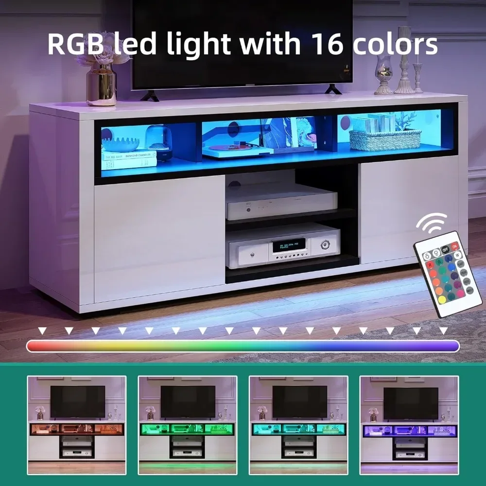 # لحامل تلفزيون LED حديث 55 بو - مراجعة Gaming Console Entertainment Center وسعره