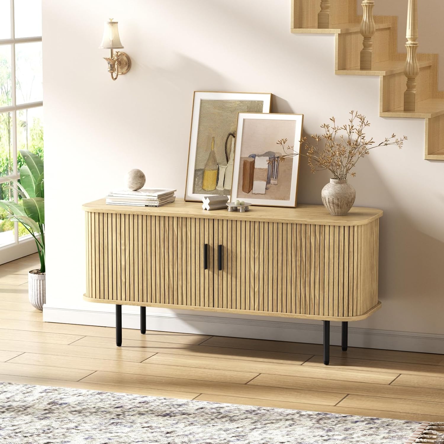 طاولة تلفاز ذات تصميم طبيعي مم - مراجعة Gaming Console Entertainment Center وسعره