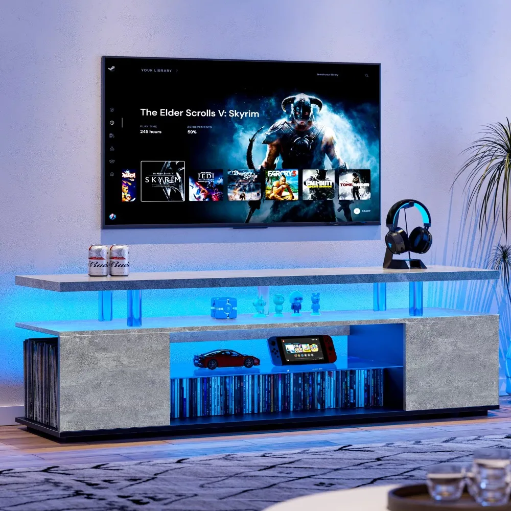 حامل تلفزيون لشاشة 70 بوصة، طا - مراجعة Gaming Console Entertainment Center وسعره