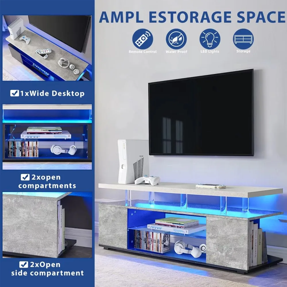 حامل تلفزيون لشاشة 70 بوصة، طا - مراجعة Gaming Console Entertainment Center وسعره