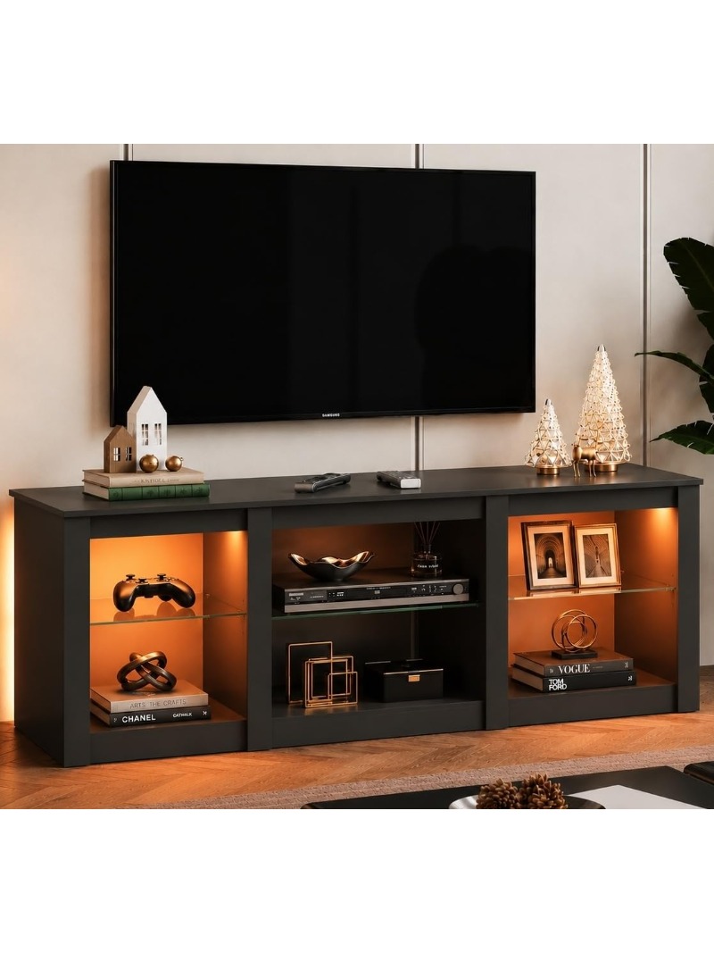 حامل تلفزيون LED بحجم 58 بوصة، - مراجعة Gaming Console Entertainment Center وسعره