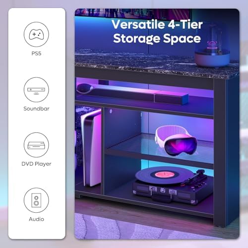 حامل تلفزيون لشاشة 70 بوصة، مر - مراجعة Gaming Console Entertainment Center وسعره
