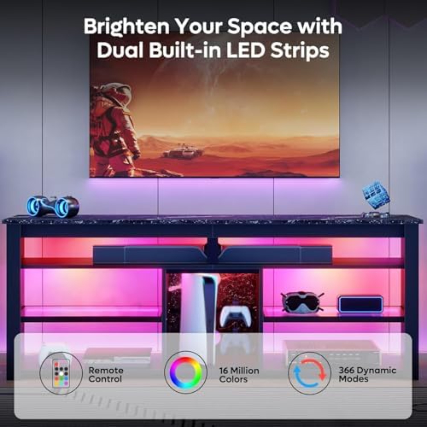 حامل تلفزيون لشاشة 70 بوصة، مر - مراجعة Gaming Console Entertainment Center وسعره
