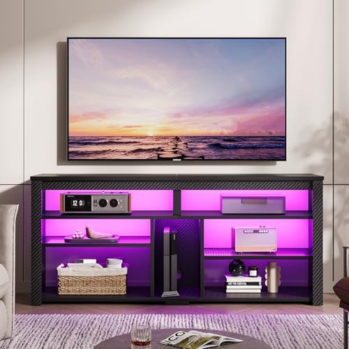 حامل تلفزيون LED طويل، مركز تر - مراجعة Gaming Console Entertainment Center وسعره