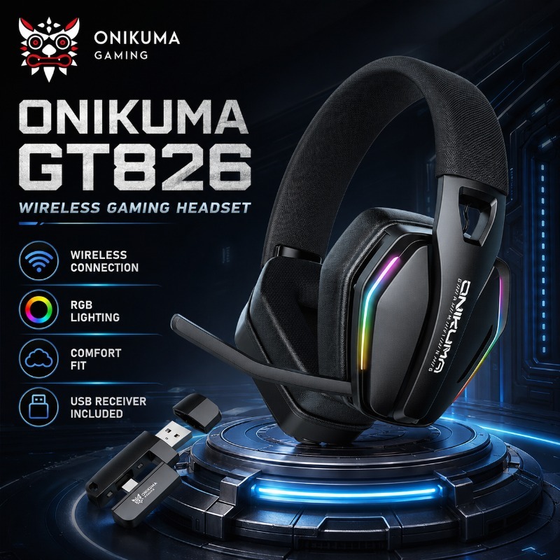 سماعة ألعاب لاسلكية ONIKUMA GT - مراجعة Gaming Console Amazon وسعره