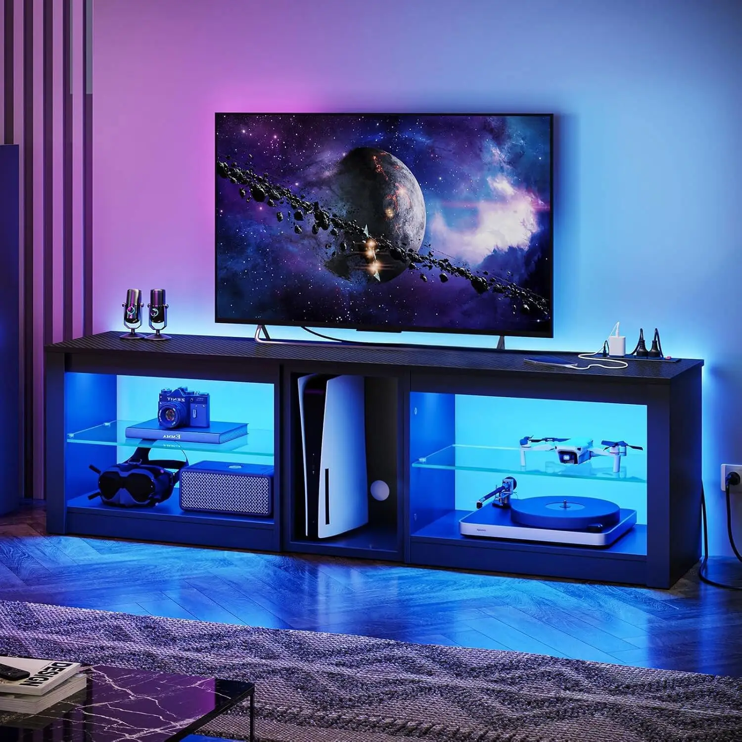 مركز ترفيهي لجهاز PS5 مع حامل  - مراجعة Gaming Console Entertainment Center وسعره