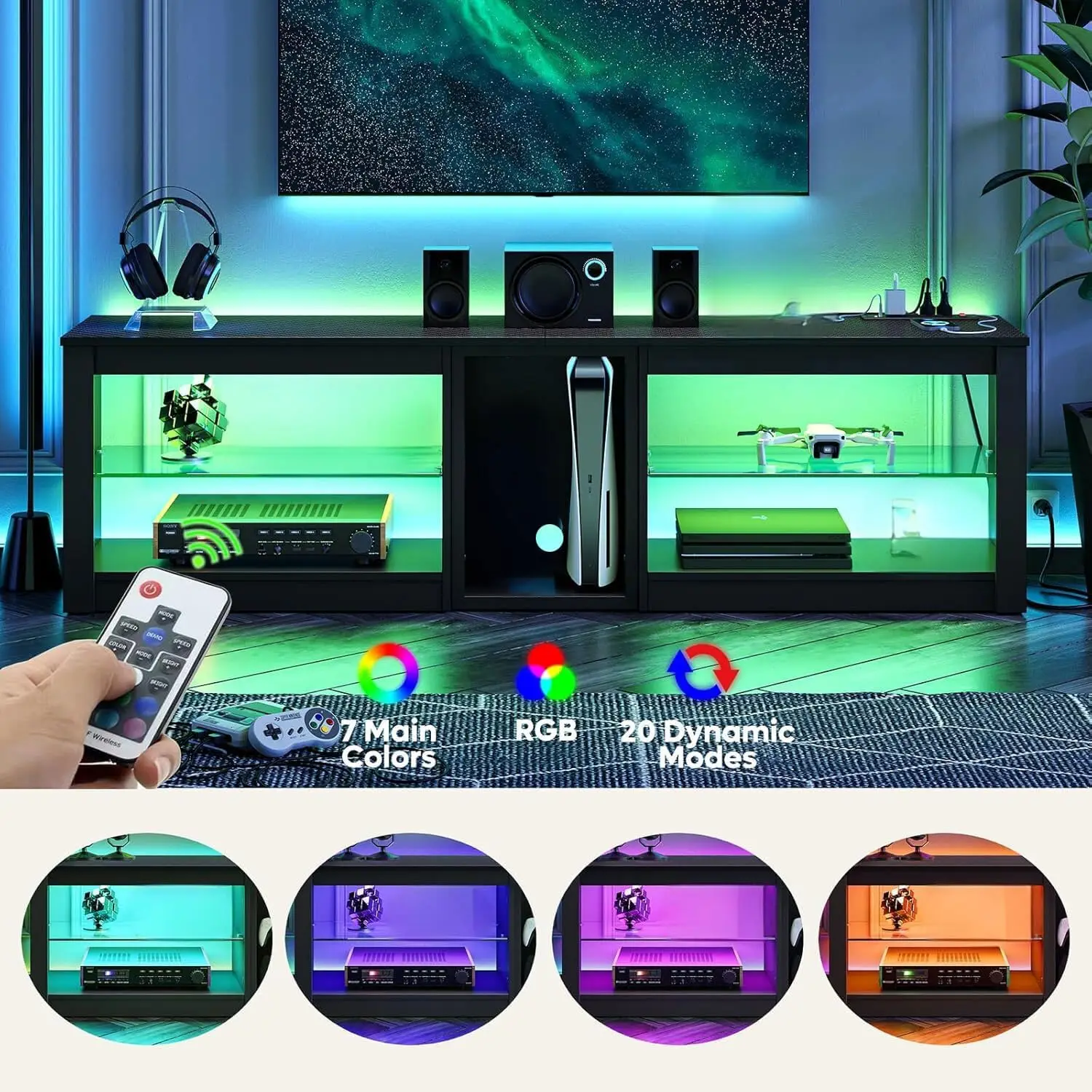 مركز ترفيهي لجهاز PS5 مع حامل  - مراجعة Gaming Console Entertainment Center وسعره